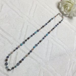 GUC Shades of Blue Beaded Necklace